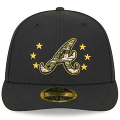 Atlanta Braves 2024 Armed Forces Day Low Profile 59FIFTY Fitted Hat - Black | New Era