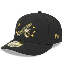 Atlanta Braves 2024 Armed Forces Day Low Profile 59FIFTY Fitted Hat - Black | New Era