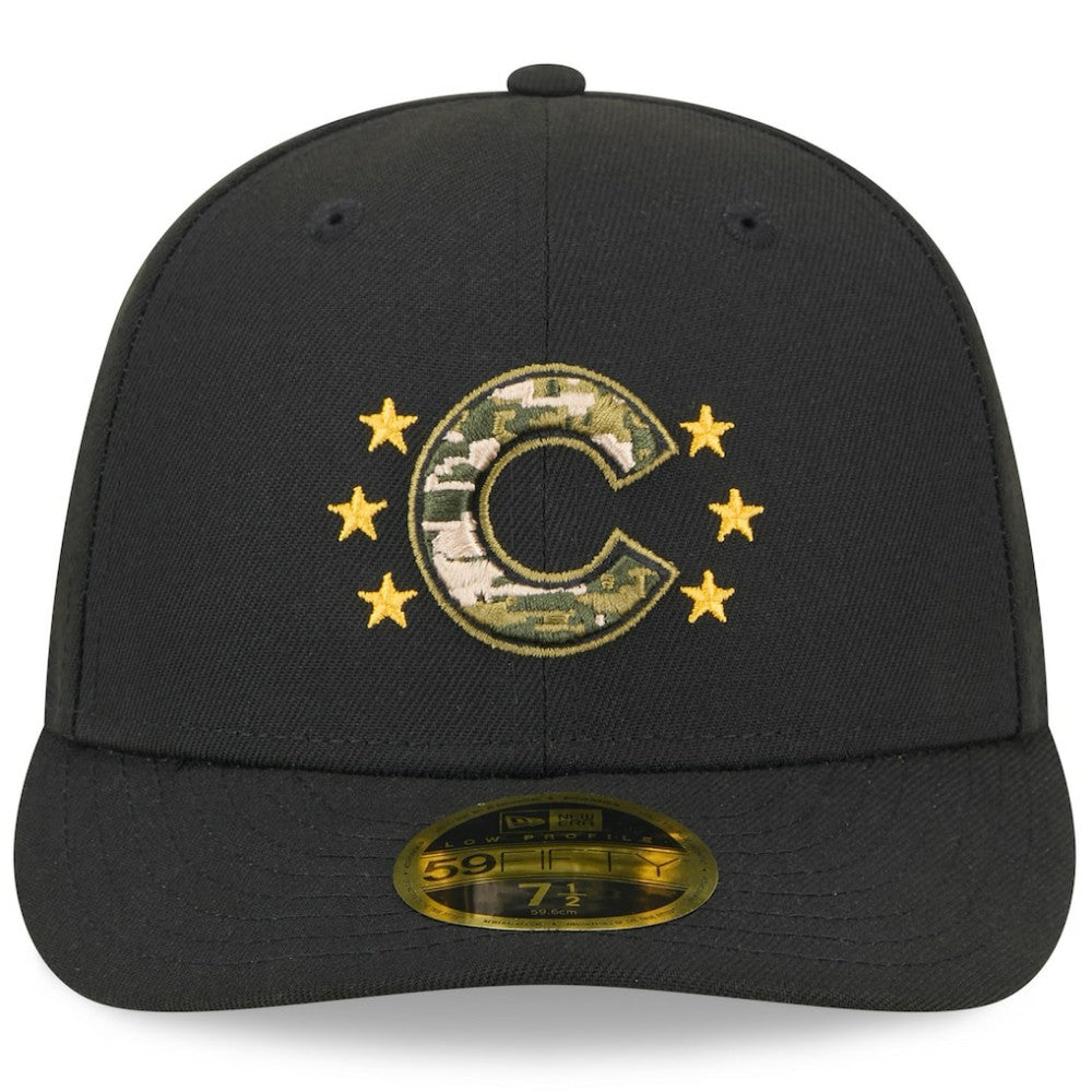 Chicago Cubs 2024 Armed Forces Day Low Profile 59FIFTY Fitted Hat - Black | New Era
