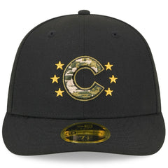 Chicago Cubs 2024 Armed Forces Day Low Profile 59FIFTY Fitted Hat - Black | New Era