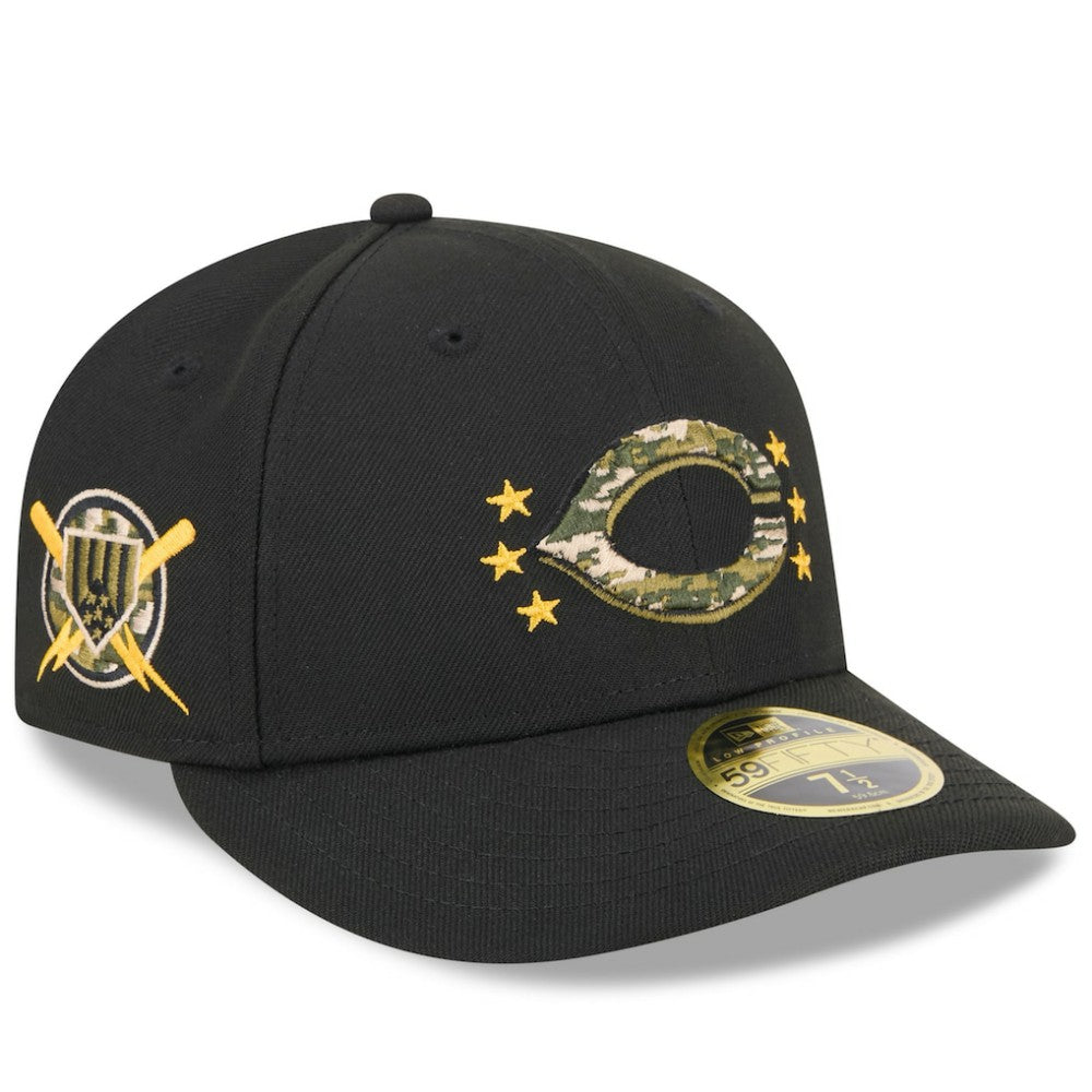 Cincinnati Reds 2024 Armed Forces Day Low Profile 59FIFTY Fitted Hat - Black | New Era