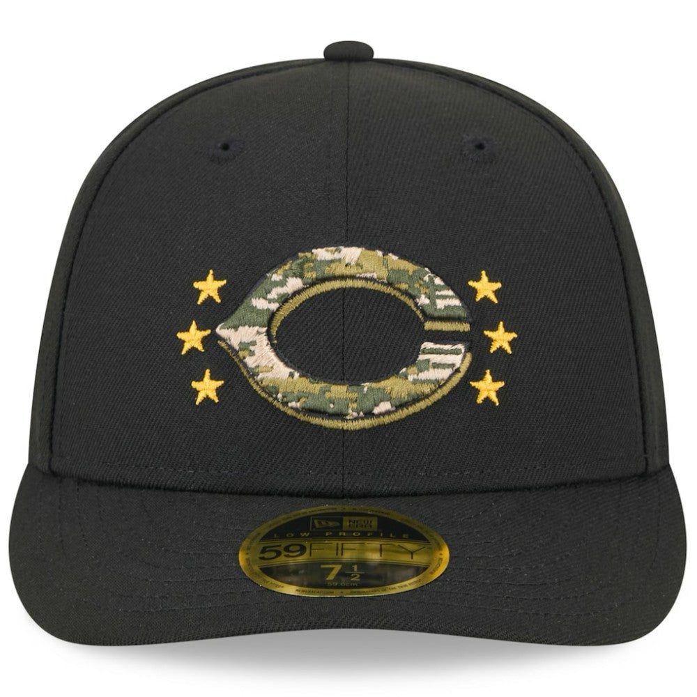 Cincinnati Reds 2024 Armed Forces Day Low Profile 59FIFTY Fitted Hat - Black | New Era