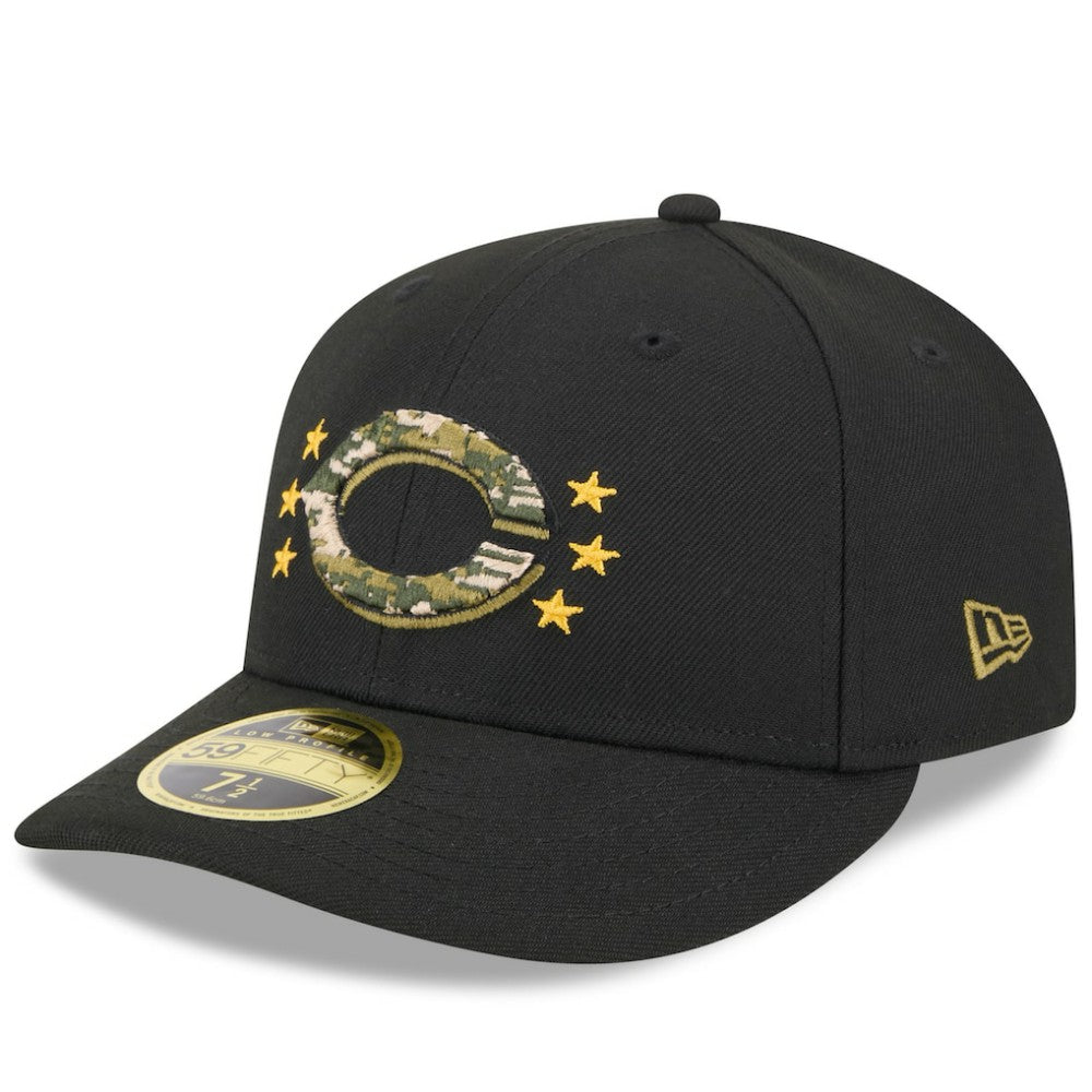 Cincinnati Reds 2024 Armed Forces Day Low Profile 59FIFTY Fitted Hat - Black | New Era
