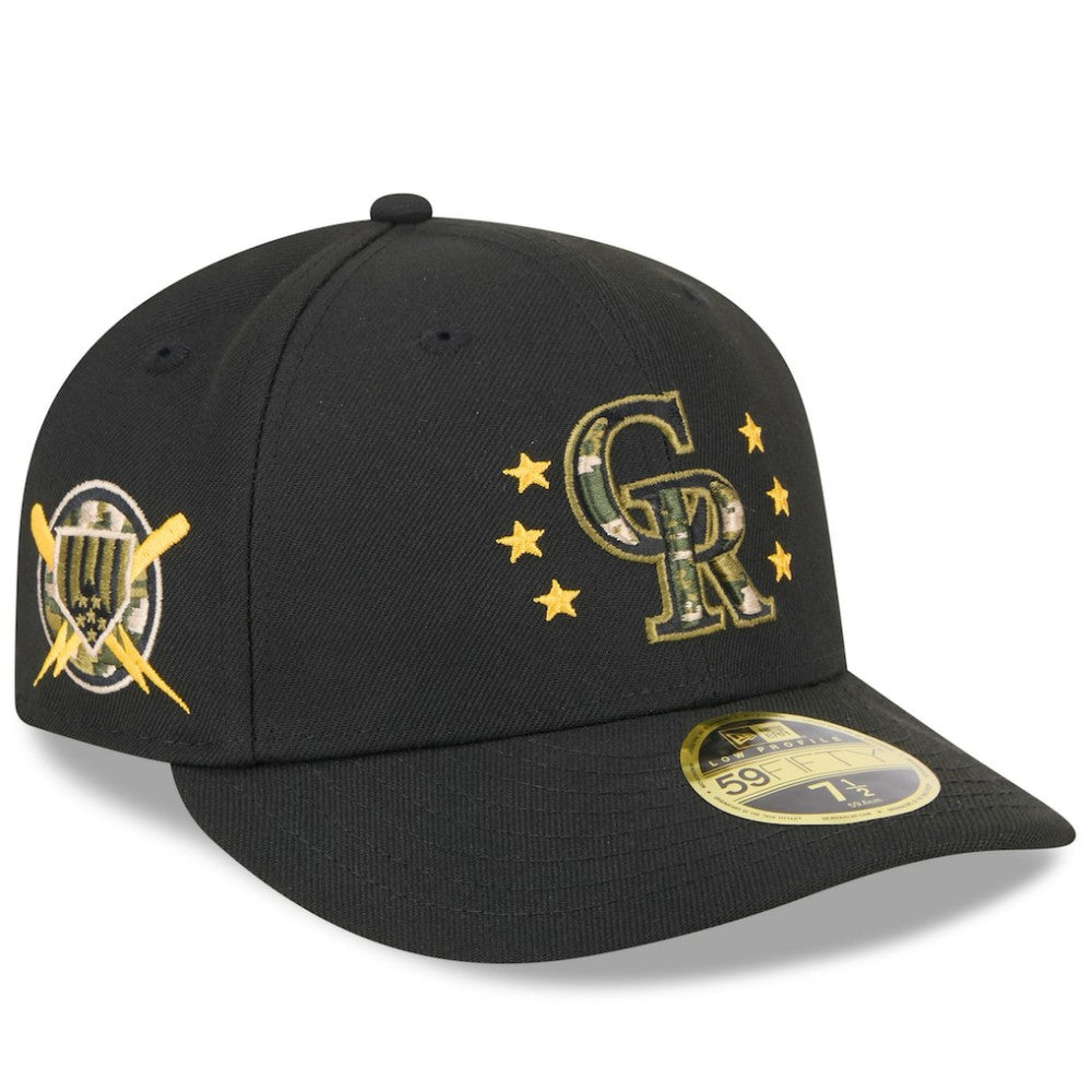 Colorado Rockies 2024 Armed Forces Day Low Profile 59FIFTY Fitted Hat - Black | New Era