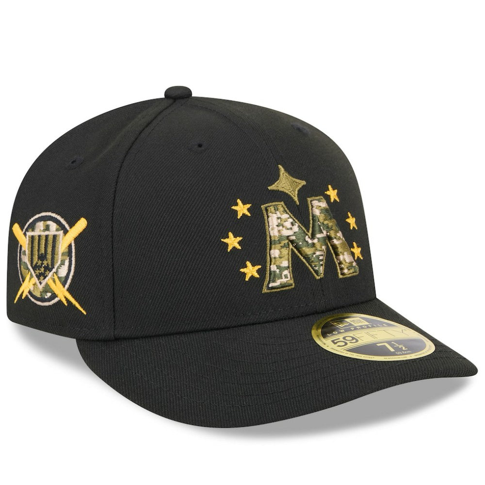 Minnesota Twins 2024 Armed Forces Day Low Profile 59FIFTY Fitted Hat - Black | New Era