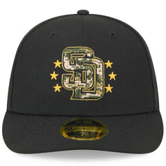 San Diego Padres 2024 Armed Forces Day Low Profile 59FIFTY Fitted Hat - Black | New Era