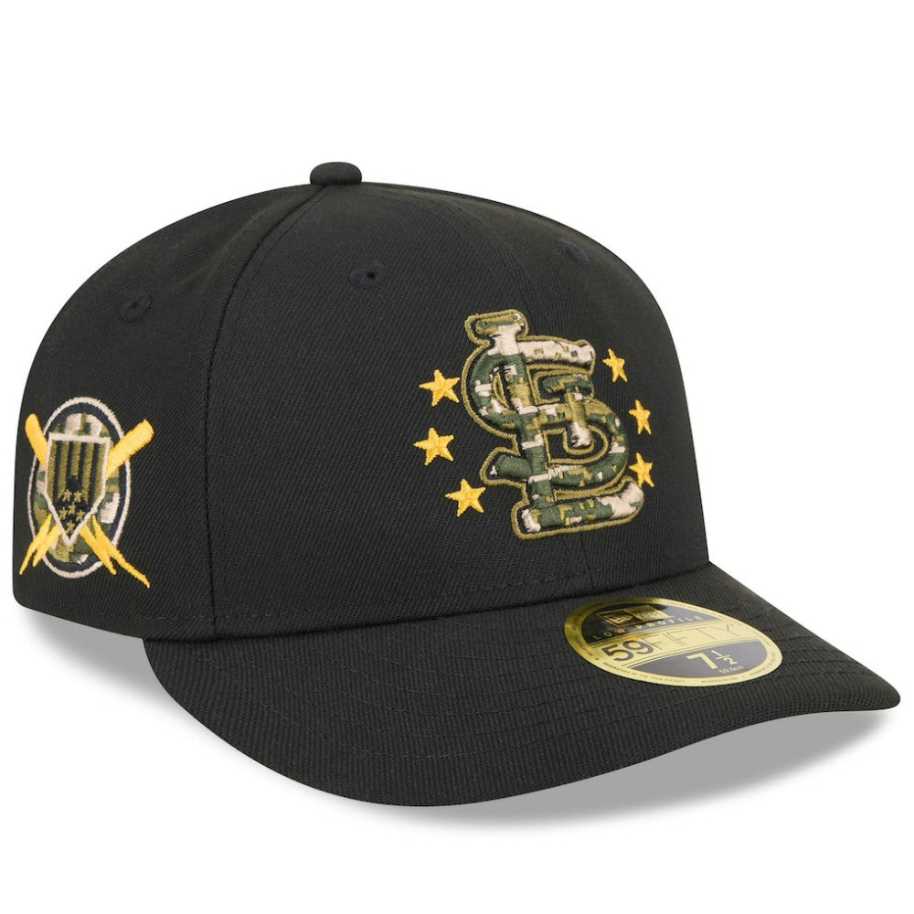 St. Louis Cardinals 2024 Armed Forces Day Low Profile 59FIFTY Fitted Hat - Black | New Era