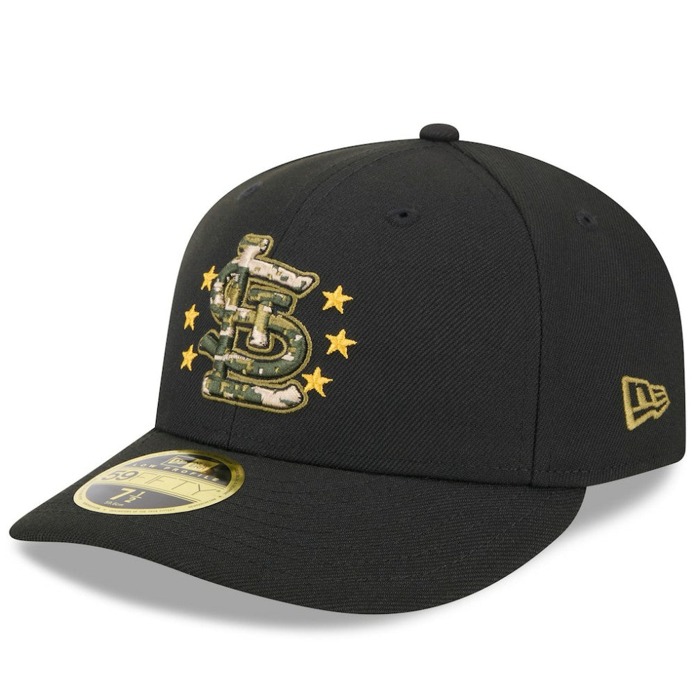 St. Louis Cardinals 2024 Armed Forces Day Low Profile 59FIFTY Fitted Hat - Black | New Era