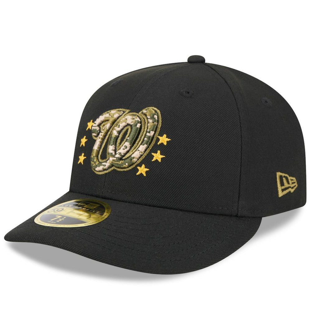 Washington Nationals 2024 Armed Forces Day Low Profile 59FIFTY Fitted Hat - Black | New Era