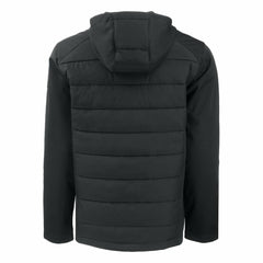 San Francisco Giants Cutter & Buck Big & Tall Evoke Hybrid Eco Softshell Recycled Full-Zip Hoodie - Black