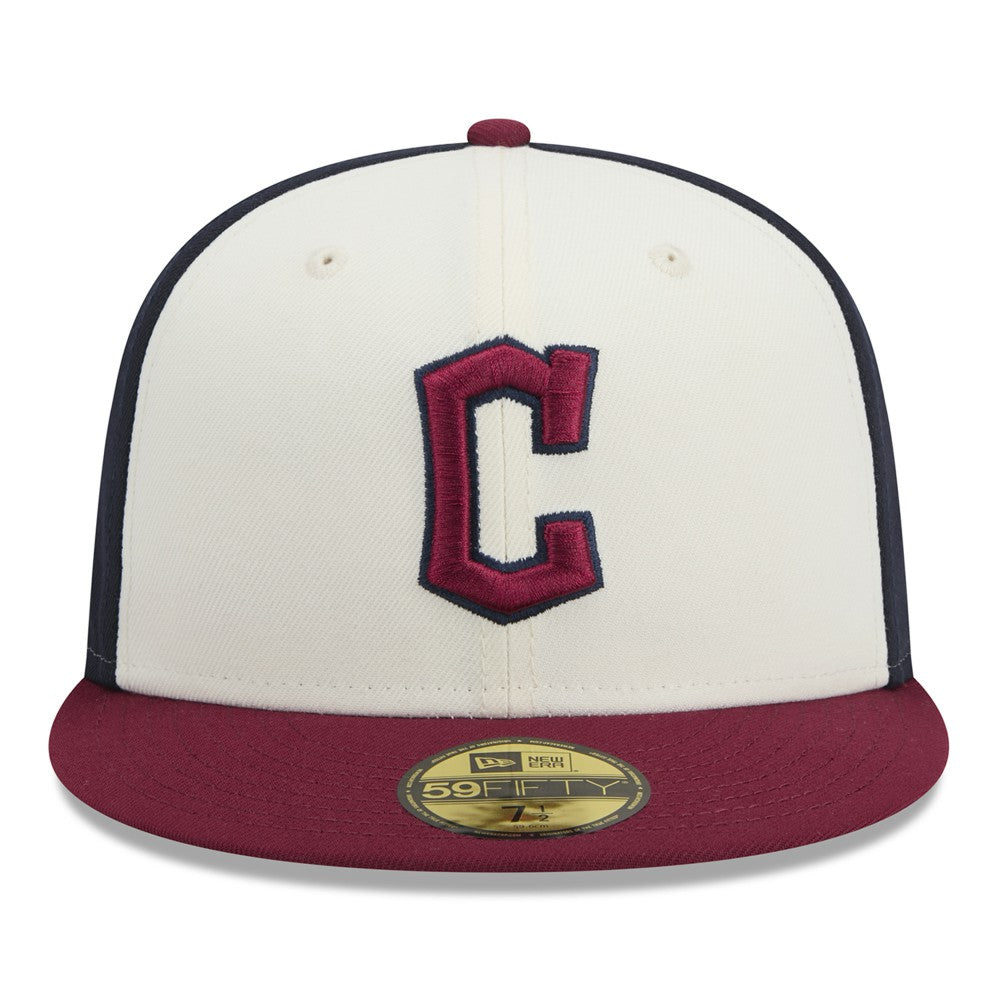 Cleveland Guardians 2024 City Connect 59FIFTY Fitted Hat - White/Red | New Era