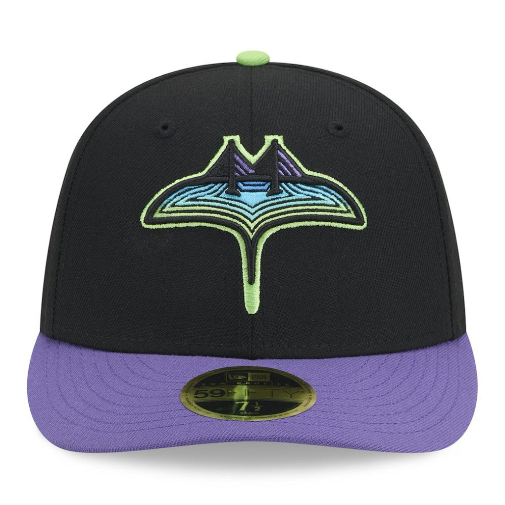 Tampa Bay Rays 2024 City Connect Low Profile 59FIFTY Fitted Hat - Black | New Era