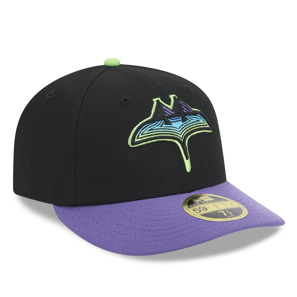 Tampa Bay Rays 2024 City Connect Low Profile 59FIFTY Fitted Hat - Black | New Era