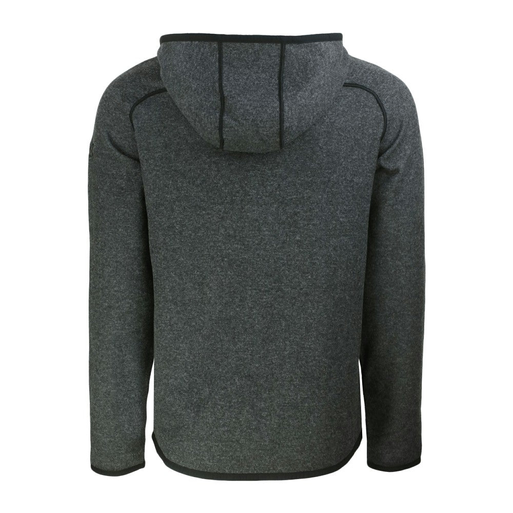 Cleveland Guardians Cutter & Buck Mainsail Full-Zip Hooded Jacket - Heather Charcoal