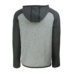 Detroit Tigers Cutter & Buck Mainsail Full-Zip Hooded Jacket - Heather Charcoal/Heather Gray