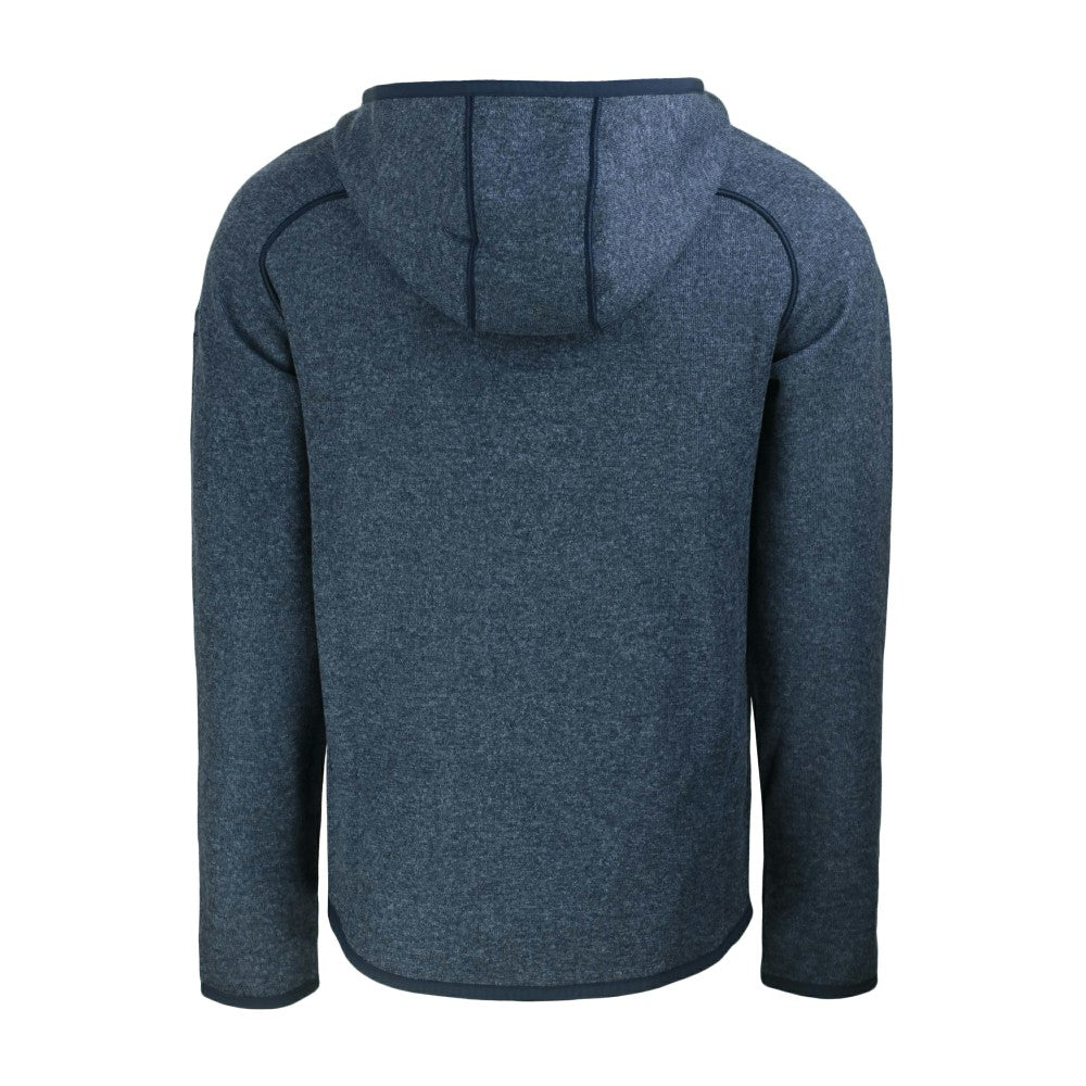Milwaukee Brewers Cutter & Buck Mainsail Full-Zip Hooded Jacket - Heather Navy