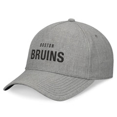 Boston Bruins Fanatics Elements A-Frame Leather Strapback Hat