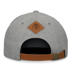 Chicago Blackhawks Fanatics Elements A-Frame Leather Strapback Hat