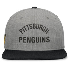 Pittsburgh Penguins Fanatics Elements Flat Brim Leather Strapback Hat