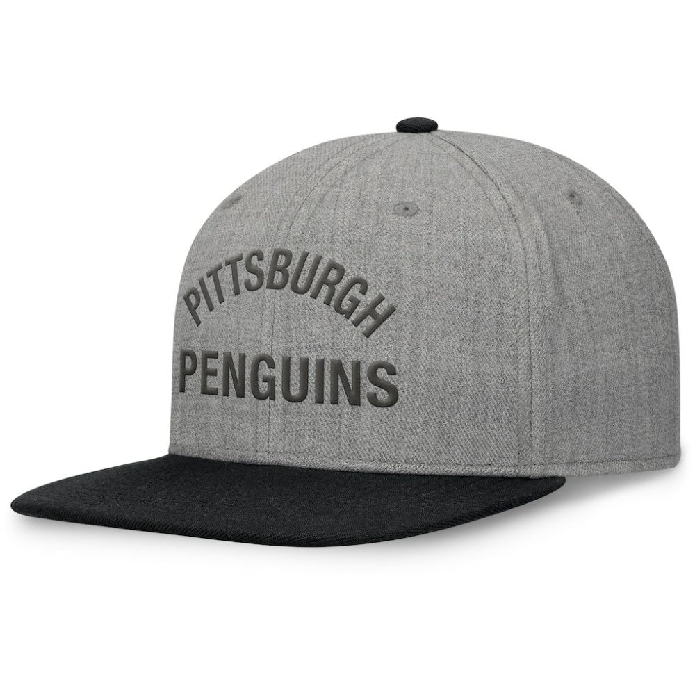 Pittsburgh Penguins Fanatics Elements Flat Brim Leather Strapback Hat