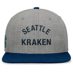 Seattle Kraken Fanatics Elements Flat Brim Leather Strapback Hat