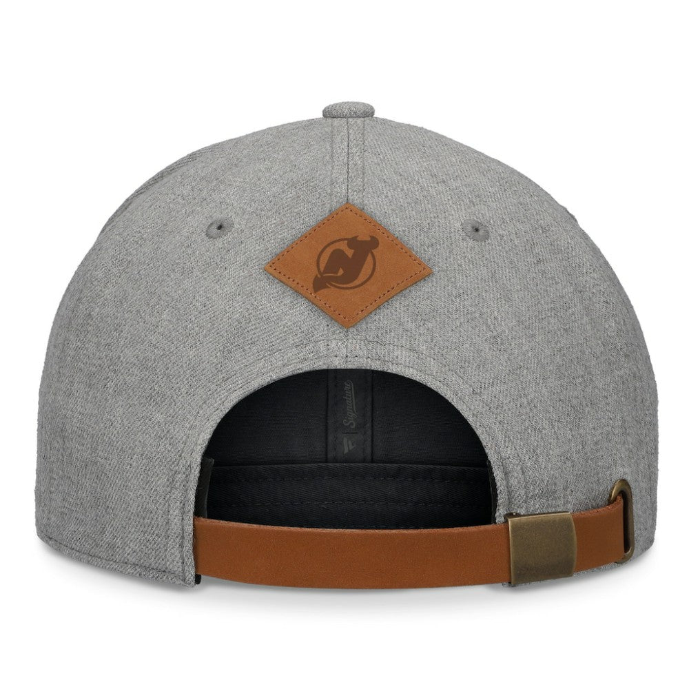 New Jersey Devils Fanatics Elements A-Frame Leather Strapback Hat