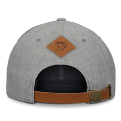 Pittsburgh Penguins Fanatics Elements A-Frame Leather Strapback Hat