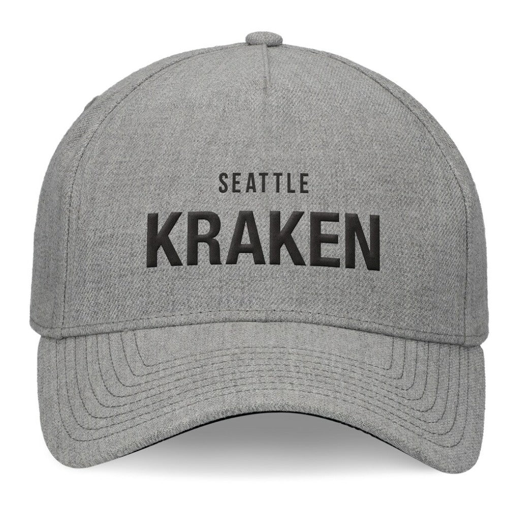 Seattle Kraken Fanatics Elements A-Frame Leather Strapback Hat