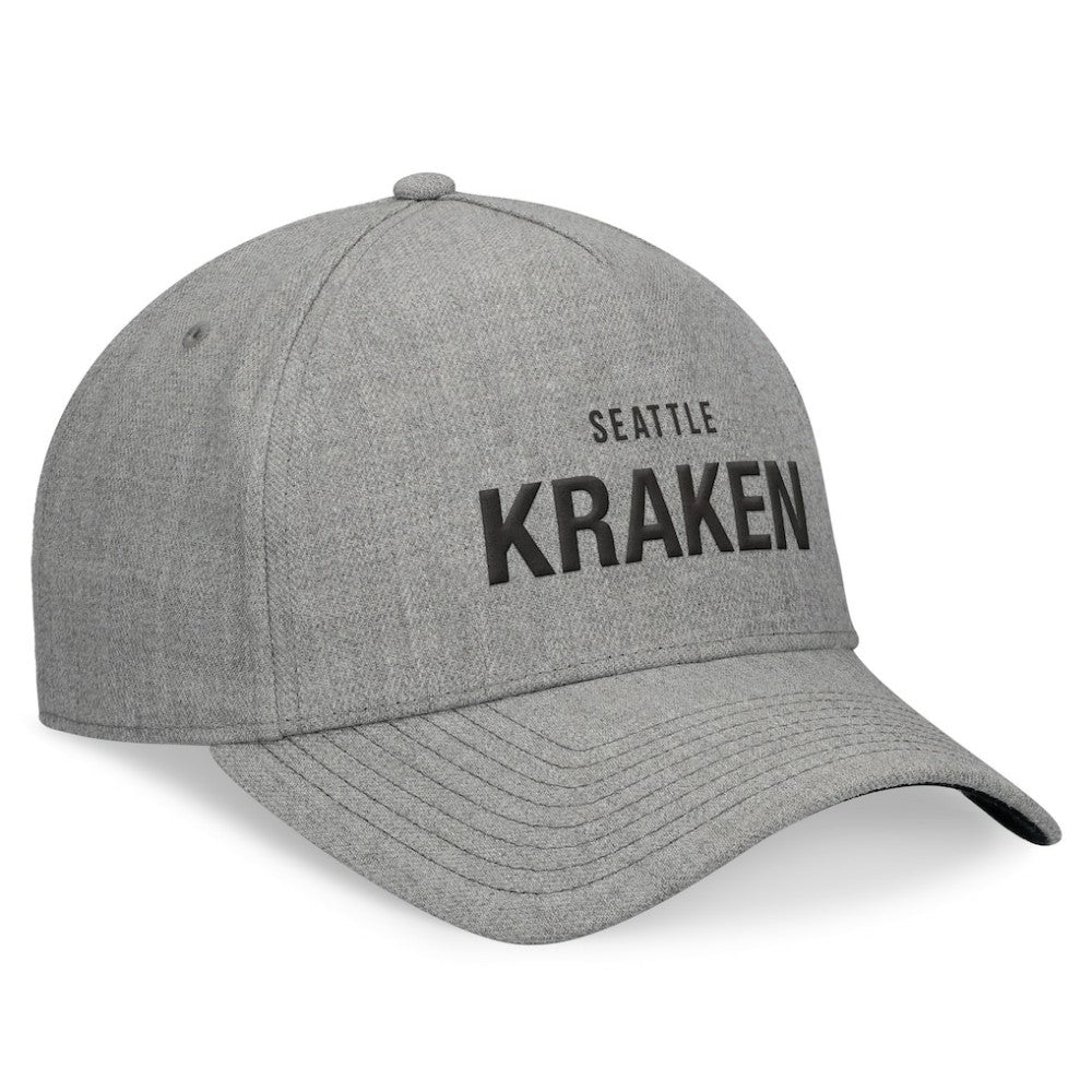 Seattle Kraken Fanatics Elements A-Frame Leather Strapback Hat