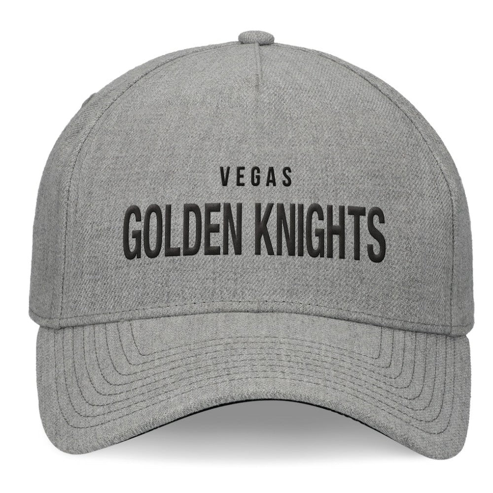 Vegas Golden Knights Fanatics Elements A-Frame Leather Strapback Hat