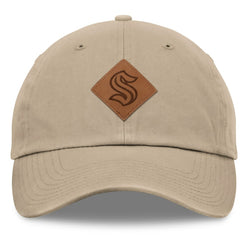 Seattle Kraken Fanatics Elements Unstructured Patch Leather Strapback Hat