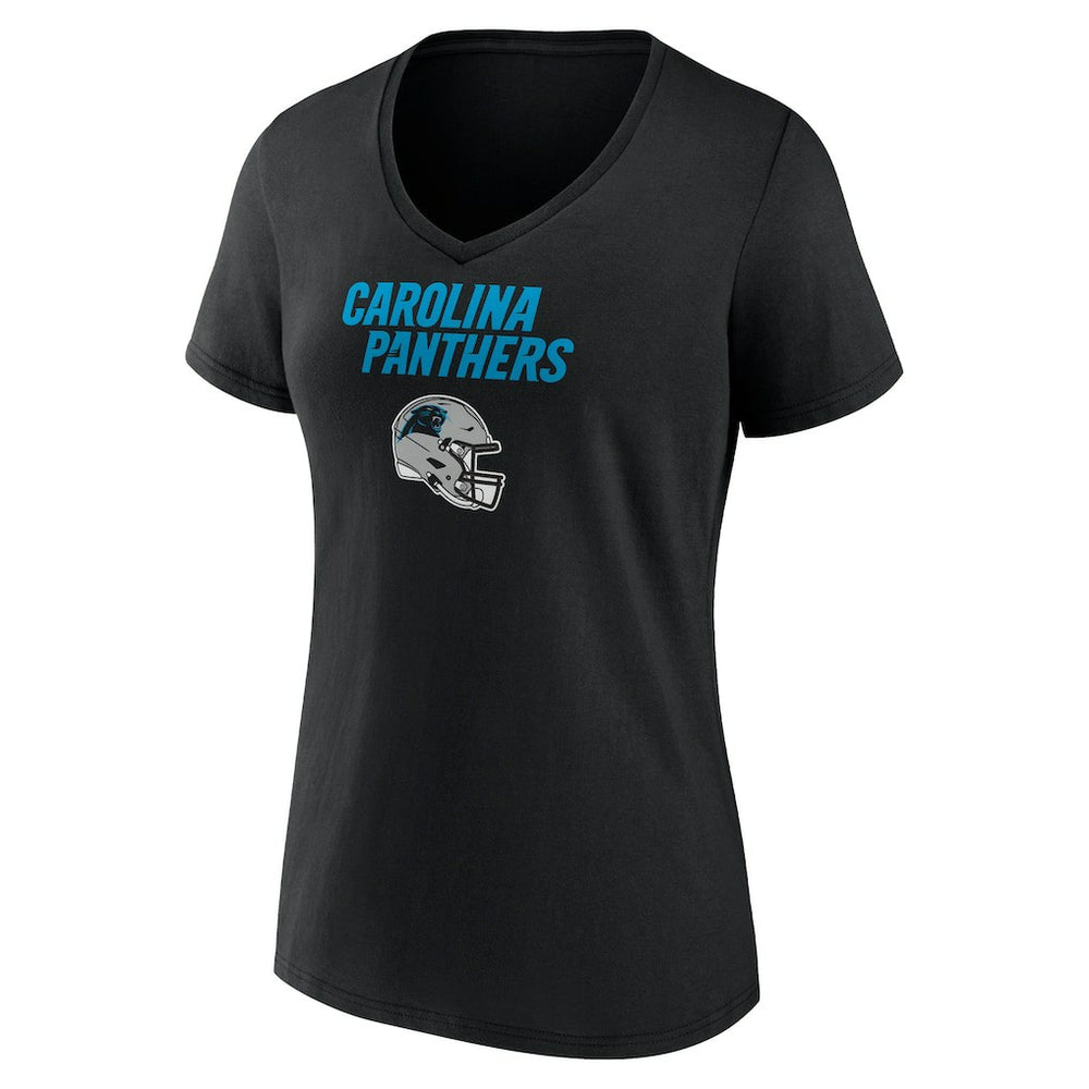 NFL Carolina Panthers Bryce Young  Women's Team Wordmark Name & Number V-Neck T-Shirt