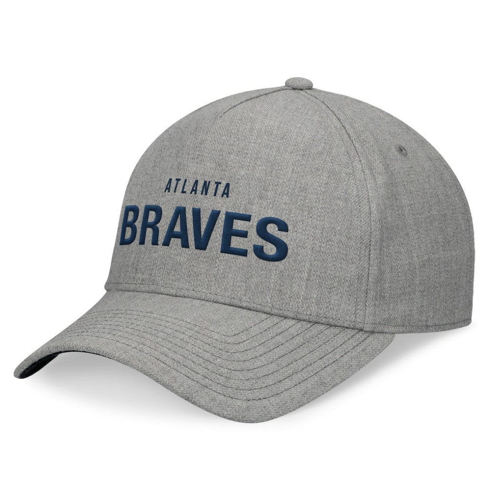 Atlanta Braves Elements A-Frame Structured Adjustable Hat - Heather Gray