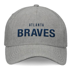 Atlanta Braves Elements A-Frame Structured Adjustable Hat - Heather Gray