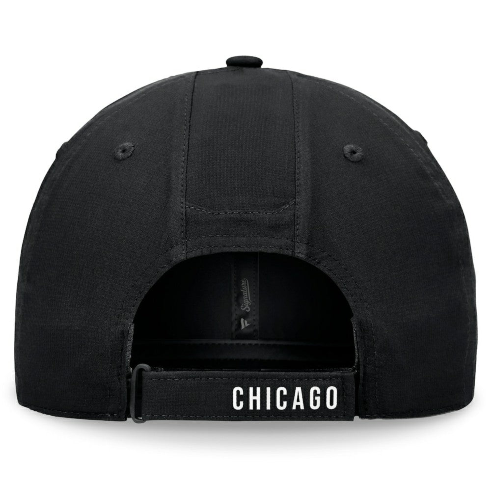 Chicago White Sox Front Office Ripstop Unstructured Adjustable Hat - Black