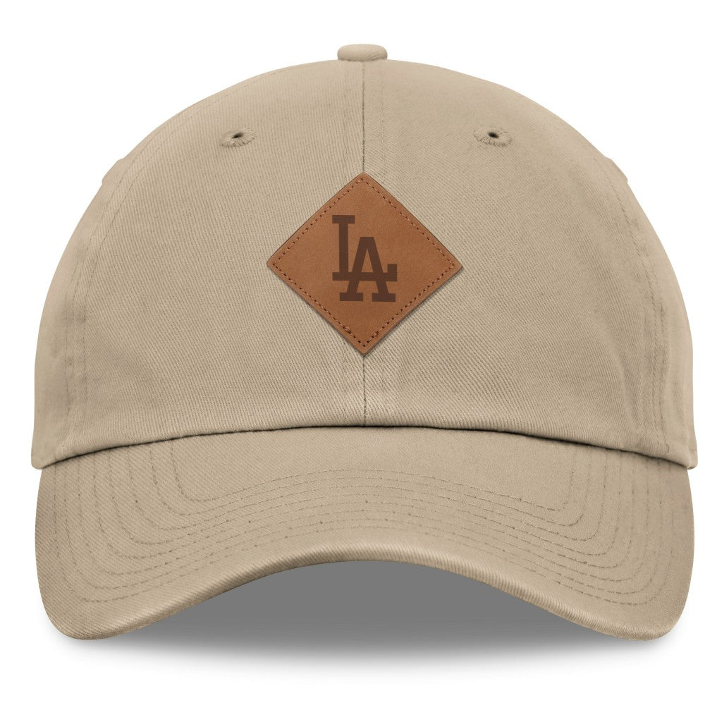 Los Angeles Dodgers Elements Microsanded Unstructured Adjustable Hat - Khaki