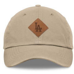 Los Angeles Dodgers Elements Microsanded Unstructured Adjustable Hat - Khaki