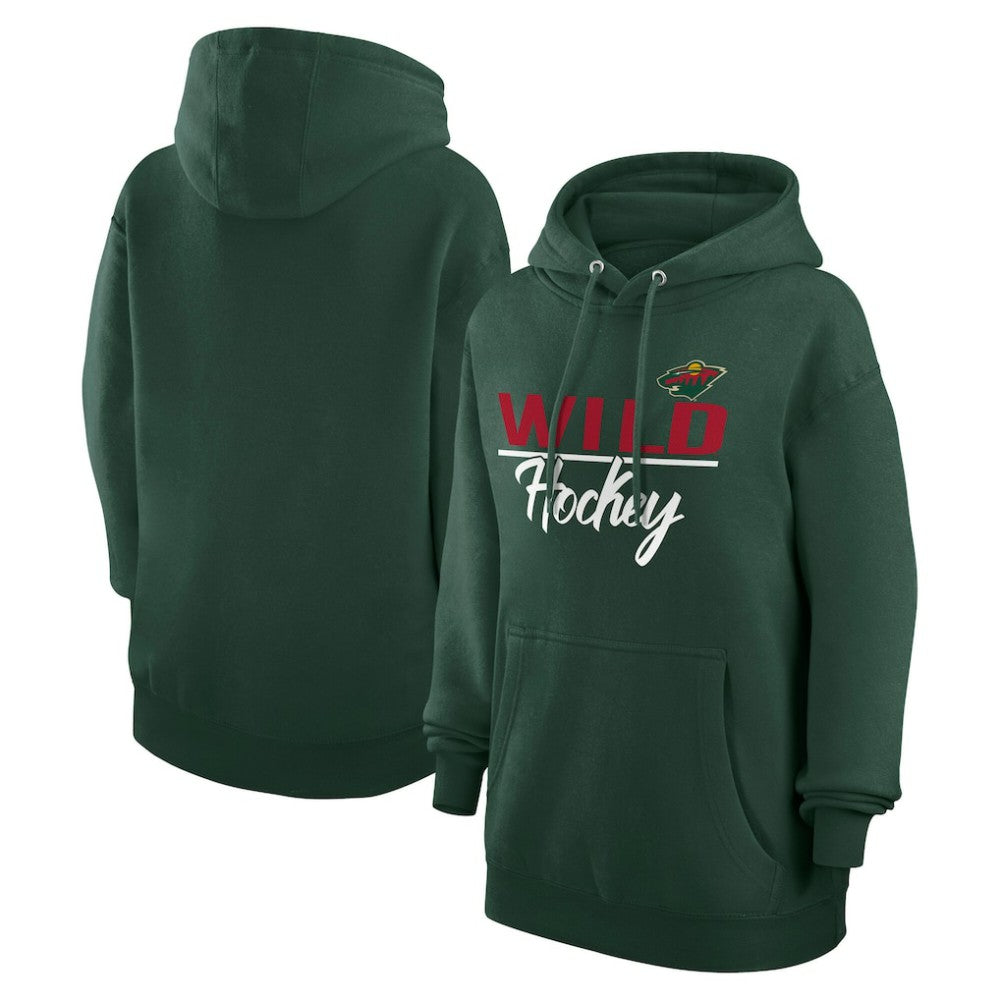 Minnesota Wild G-III 4Her by Carl Banks Women's Team Sport Tri-Blend Fleece Hoodie