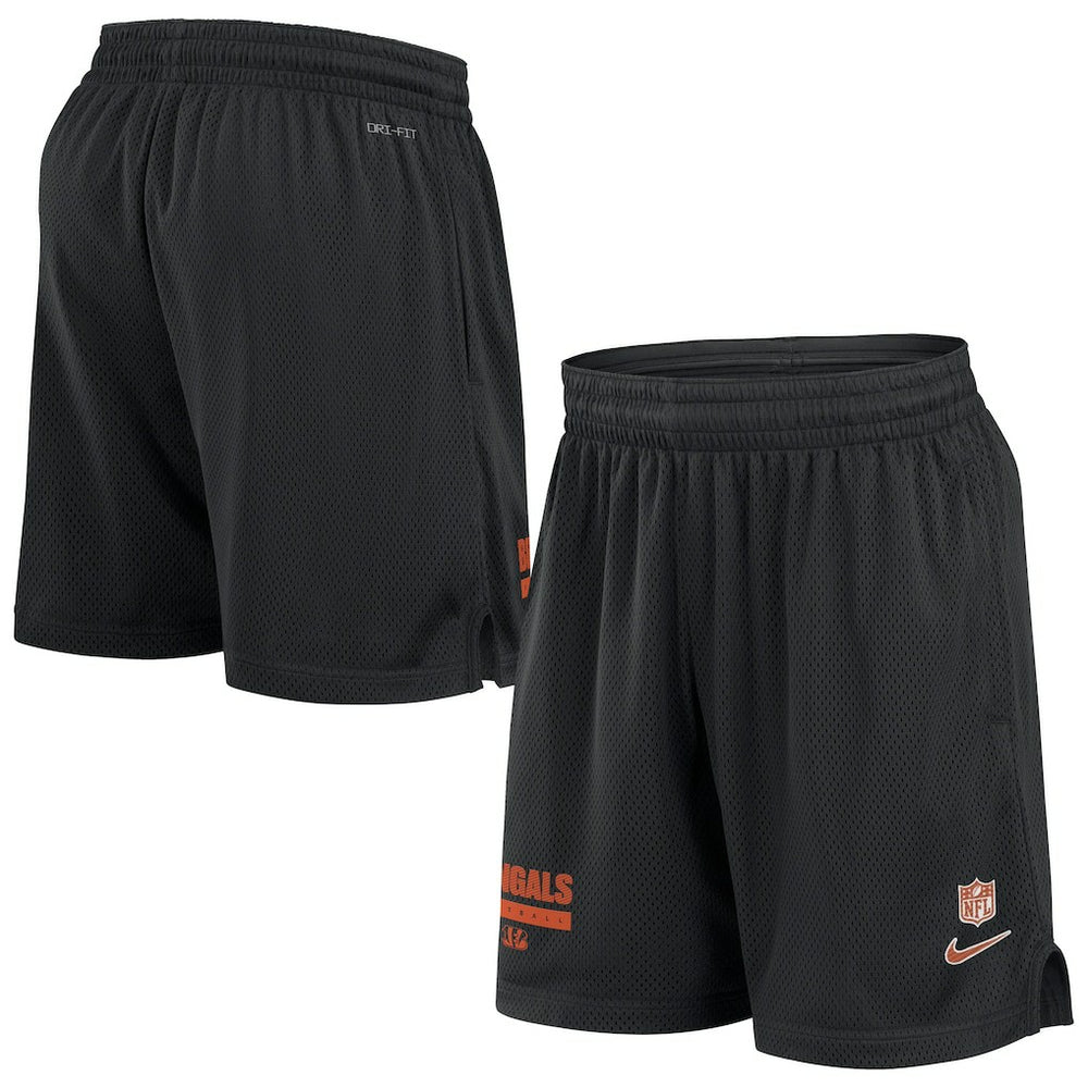 NFL Cincinnati Bengals 2024 Sideline Performance Mesh Shorts