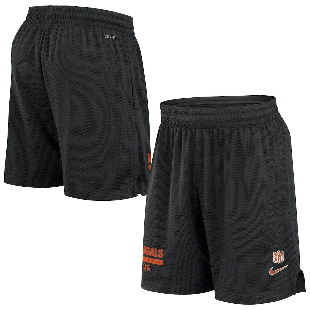 NFL Cincinnati Bengals 2024 Sideline Performance Mesh Shorts