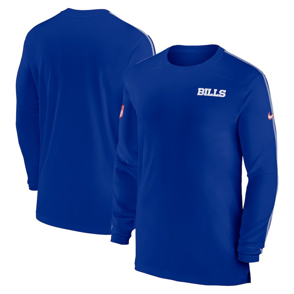 NFL Buffalo Bills Sideline Coach UV Performance Long Sleeve T-Shirt