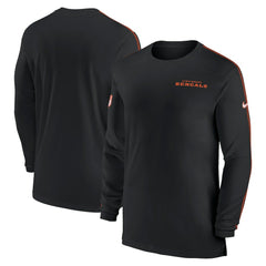 NFL Cincinnati Bengals Sideline Coach UV Performance Long Sleeve T-Shirt