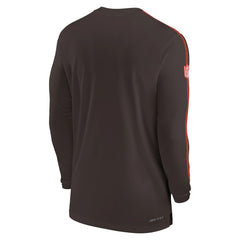 NFL Cleveland Browns Sideline Coach UV Performance Long Sleeve T-Shirt