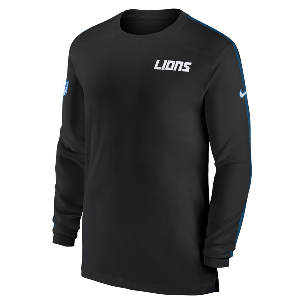 NFL Detroit Lions Sideline Coach UV Performance Long Sleeve T-Shirt