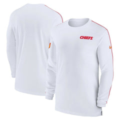 NFL Kansas City Chiefs Sideline Coach UV Performance Long Sleeve T-Shirt