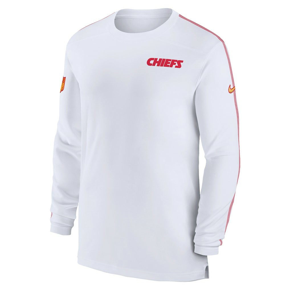 NFL Kansas City Chiefs Sideline Coach UV Performance Long Sleeve T-Shirt