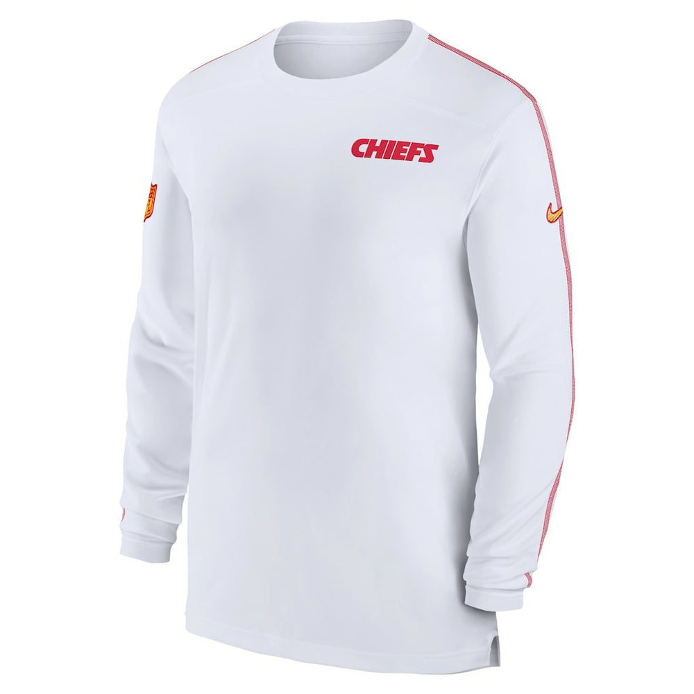 NFL Kansas City Chiefs Sideline Coach UV Performance Long Sleeve T-Shirt