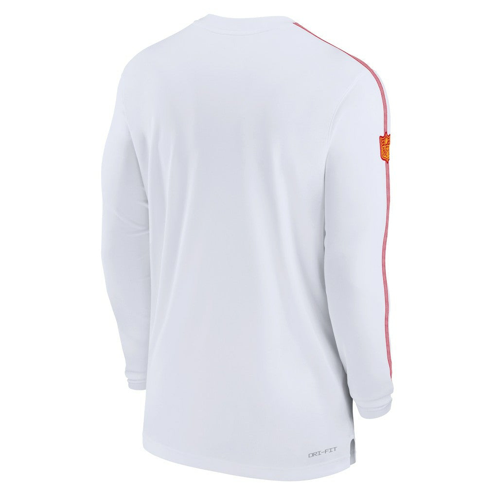 NFL Kansas City Chiefs Sideline Coach UV Performance Long Sleeve T-Shirt
