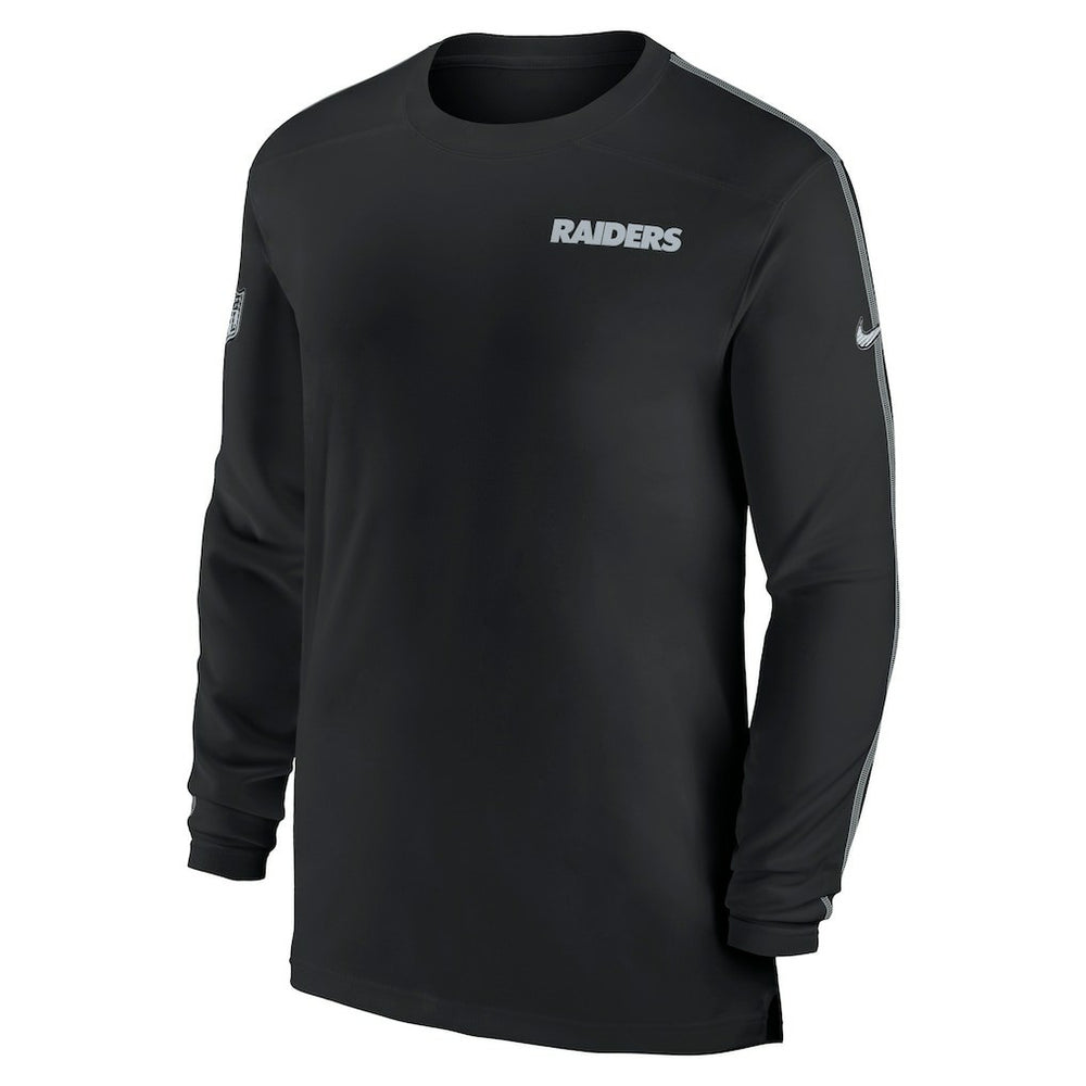 NFL Las Vegas Raiders Sideline Coach UV Performance Long Sleeve T-Shirt