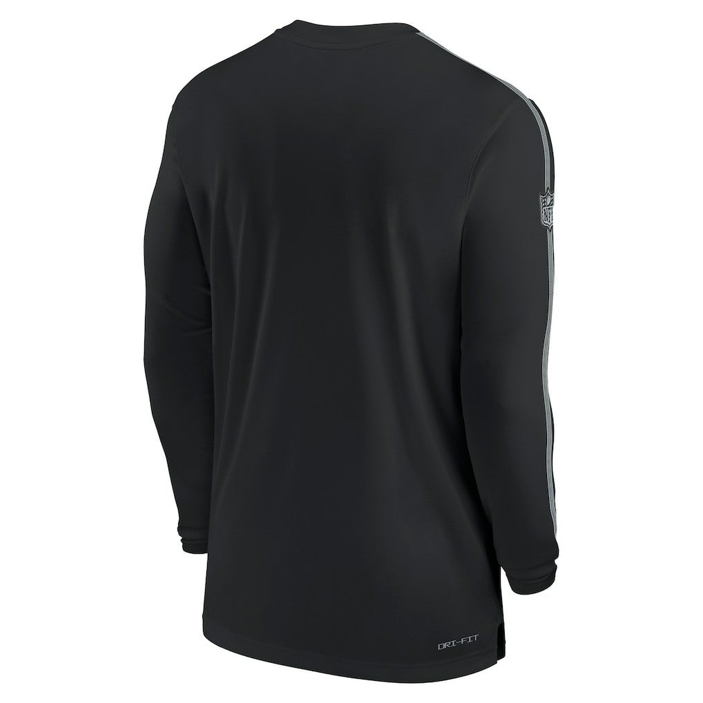 NFL Las Vegas Raiders Sideline Coach UV Performance Long Sleeve T-Shirt